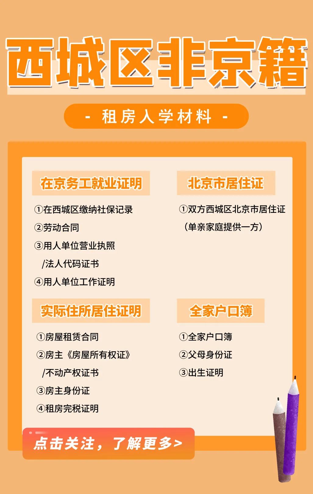 2022年幼升小非京籍租房入学材料汇总