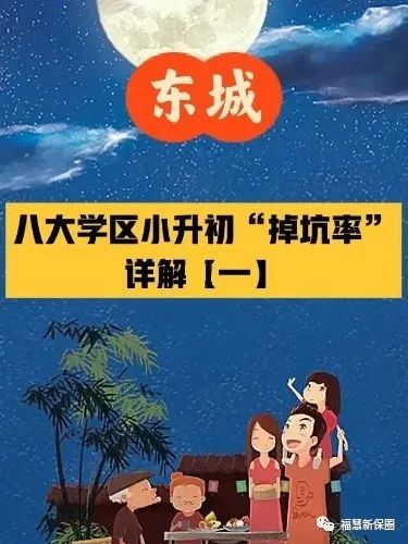 东城区八大学区小升初重点率和掉坑率详解