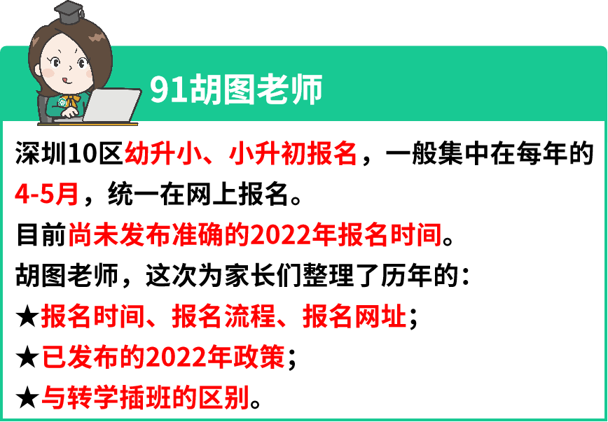 深圳2022幼升小、小升初什么时候报名？报名流程是什么？报名网址是什么？