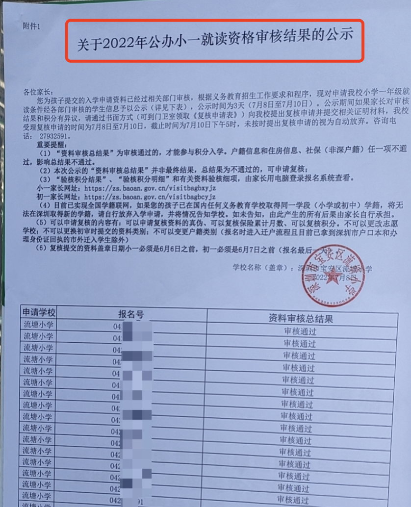 抓紧看！2022深圳两区小一初一预录取积分更新！附各区往年最低录取积分！