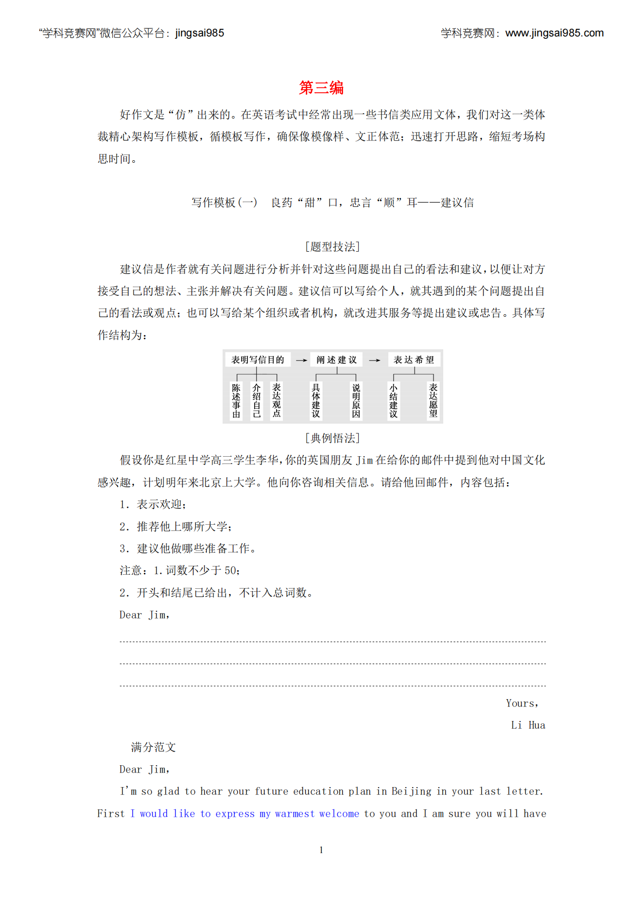 西交大少年班英语写作第三编建模板讲义