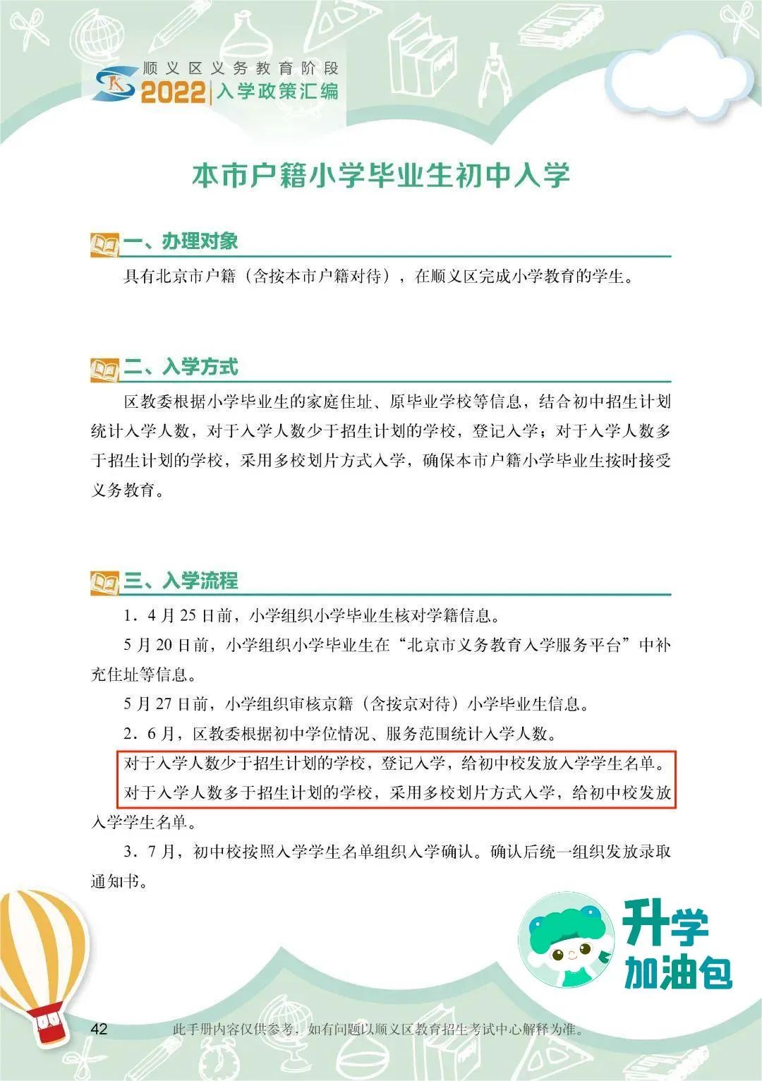  顺义区初中入学条件、审核材料要求有什么？附初中入学政策问答21题