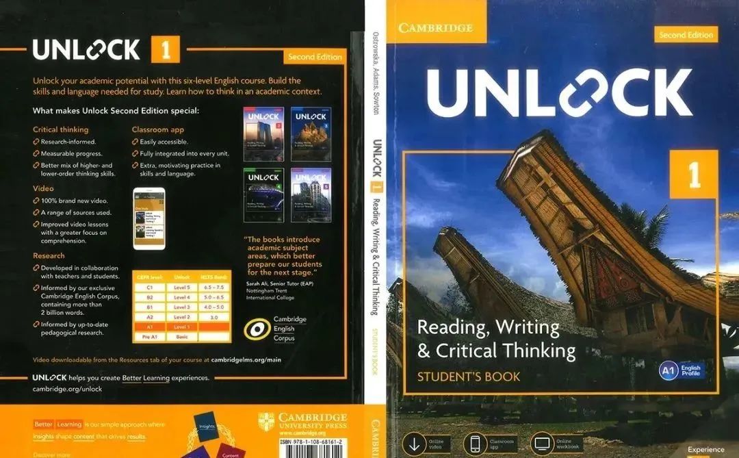 限时分享--新版！剑桥顶级英文原版教材Unlock，~听说读写齐全