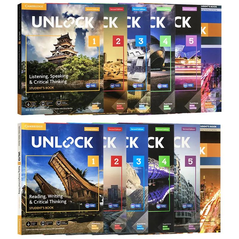  剑桥王牌英语教材Unlock：配齐听说读写，还能提高中小学生表达力、批判性思维