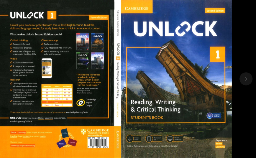 顶级英语教材Unlock，剑桥出品，解锁孩子最强英语能力！