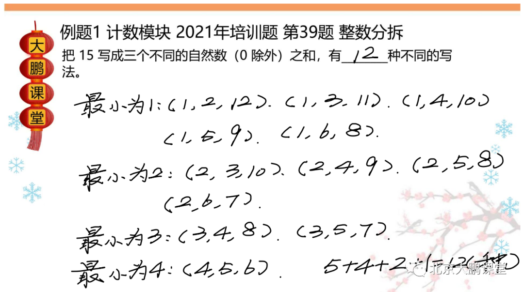 【希望数学】二年级希望数学冲刺班 第2讲： 计数模块 备课笔记+加油站详解