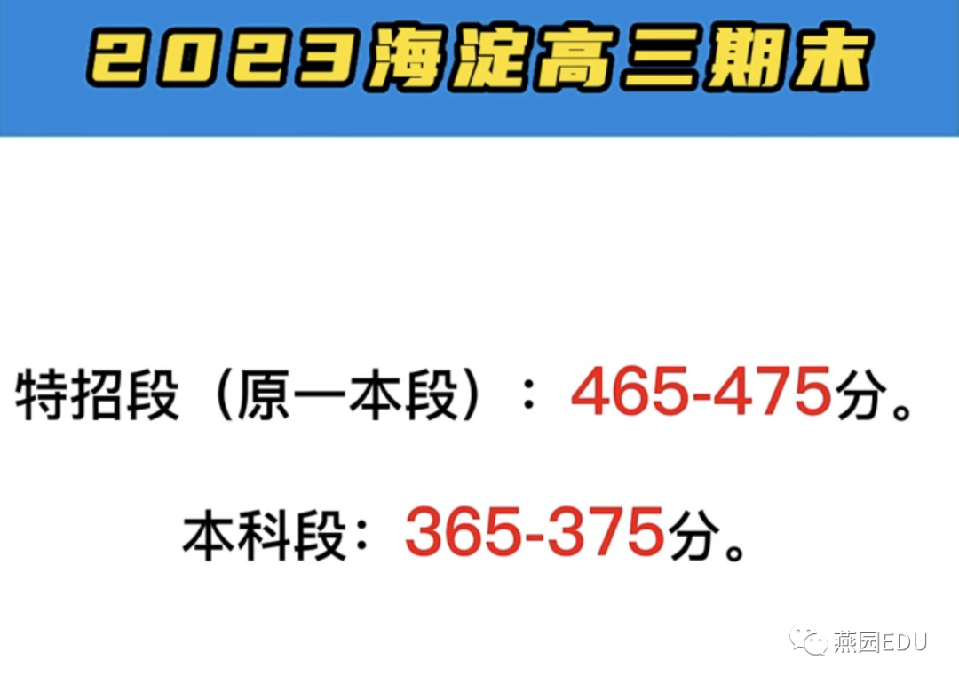 海淀高三期末排名五分段排名，数学标准差最大