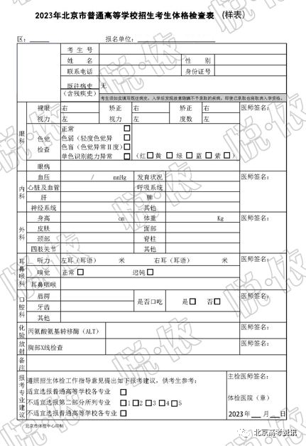 2023北京高考体检3月10日开始，这些注意事项早知道，或将影响志愿填报！