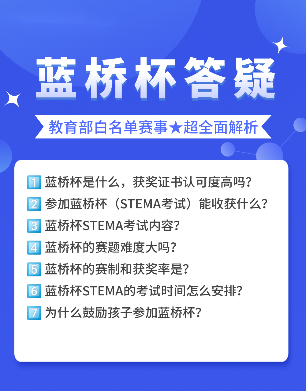 蓝桥杯全面解析！