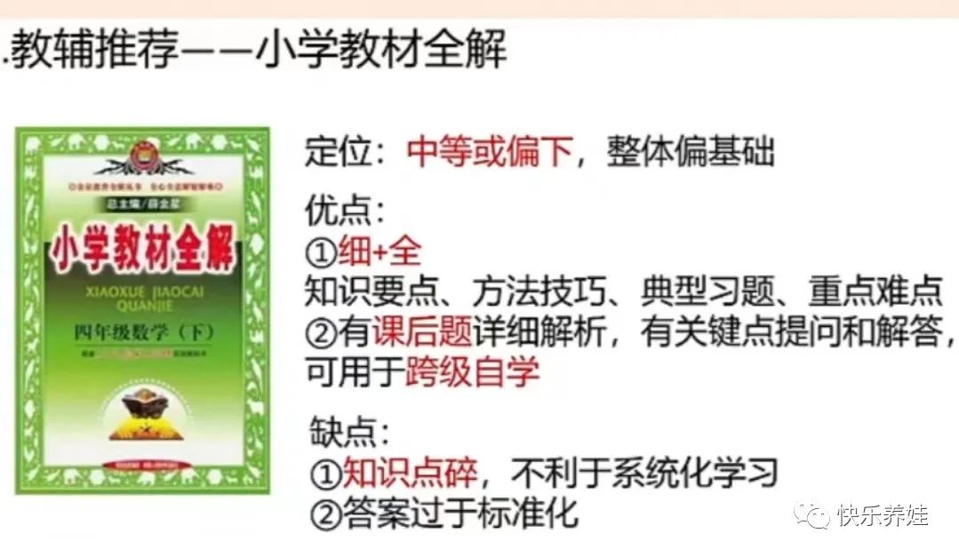 分享：小学数学教辅怎么选