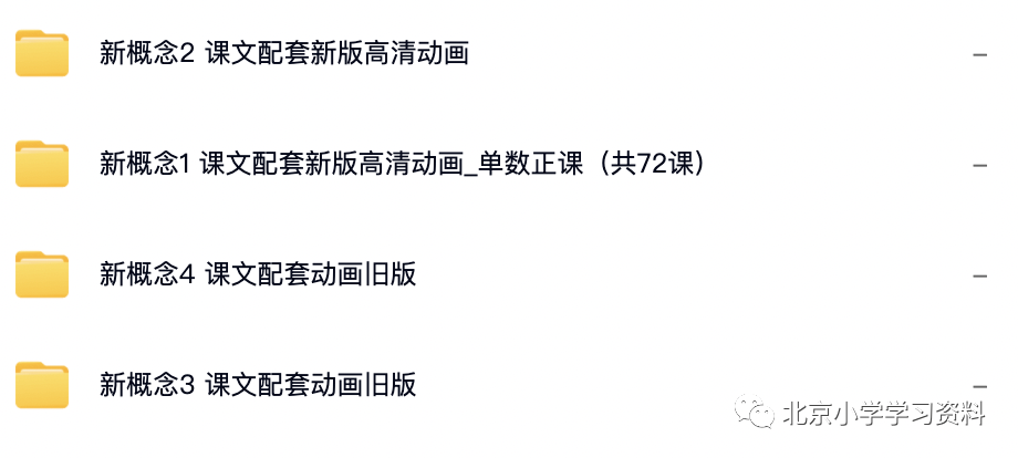新概念英语动画版大合集来了！1-4册全套268集！