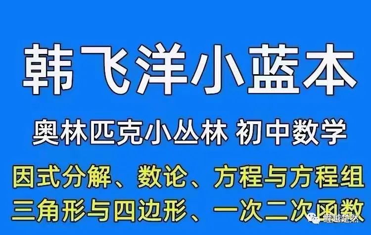 初中奥数小蓝本 韩飞洋韩老师精讲课