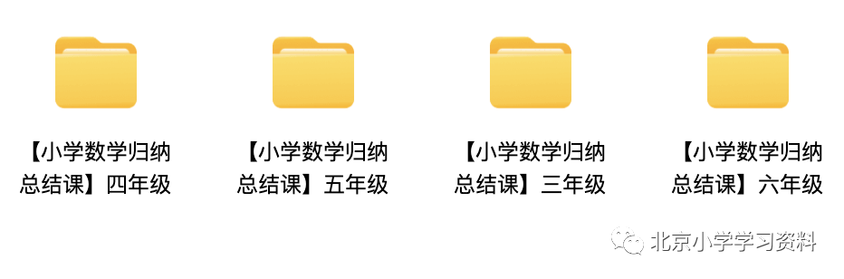 【完结】抖音毛老师3-6年级小学数学归纳总结课