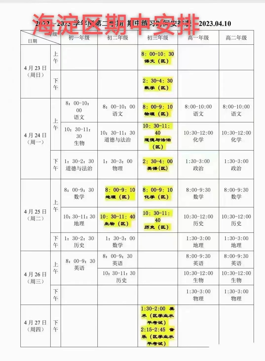 五一假期，关于中考的15件大事！
