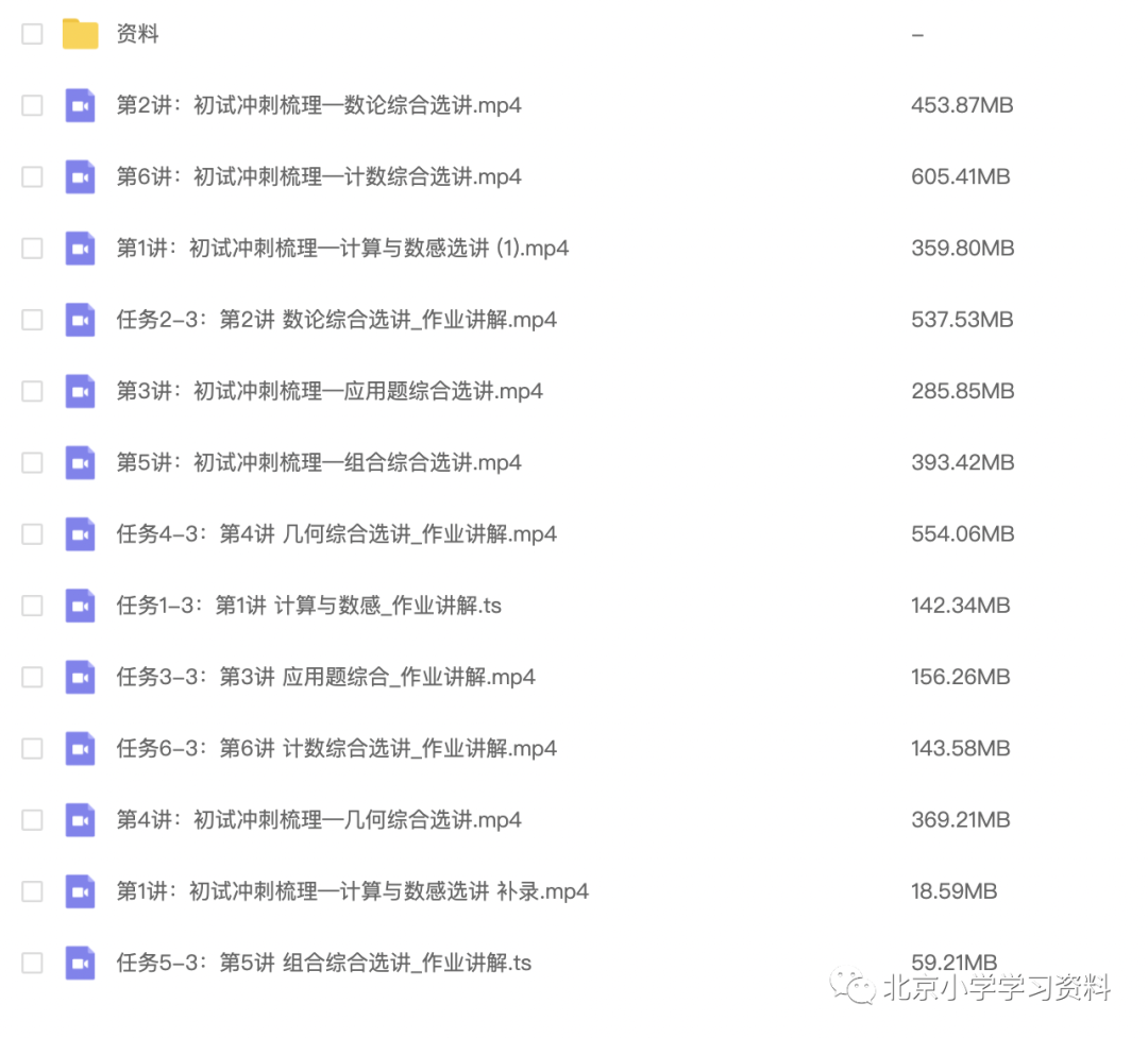 王进平13讲人大附早培初试冲刺班（拾伍课堂 高清、带讲义）-- 每讲两个半小时