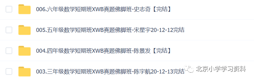 3-6年级数学短期班希望杯真题佛脚班