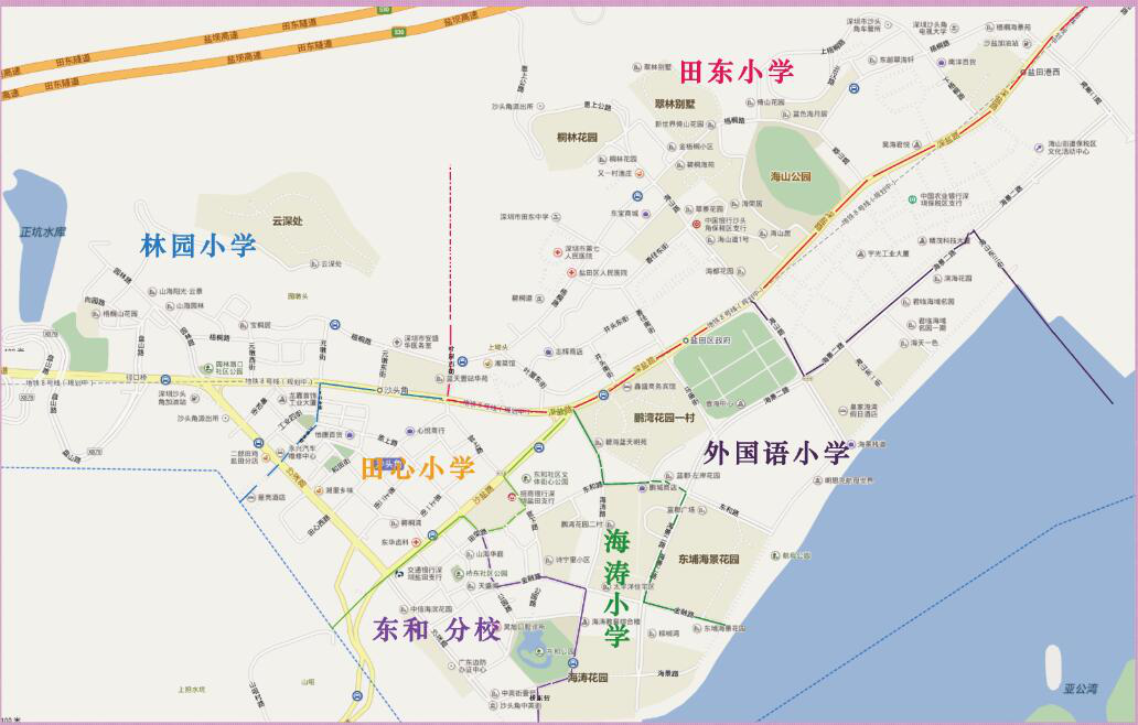 盐田区2021年公办学校学区划分
