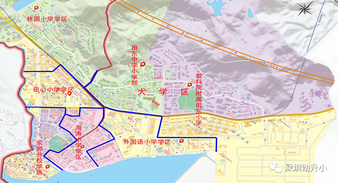 盐田区2022-2023学年度义务教育阶段学区调整